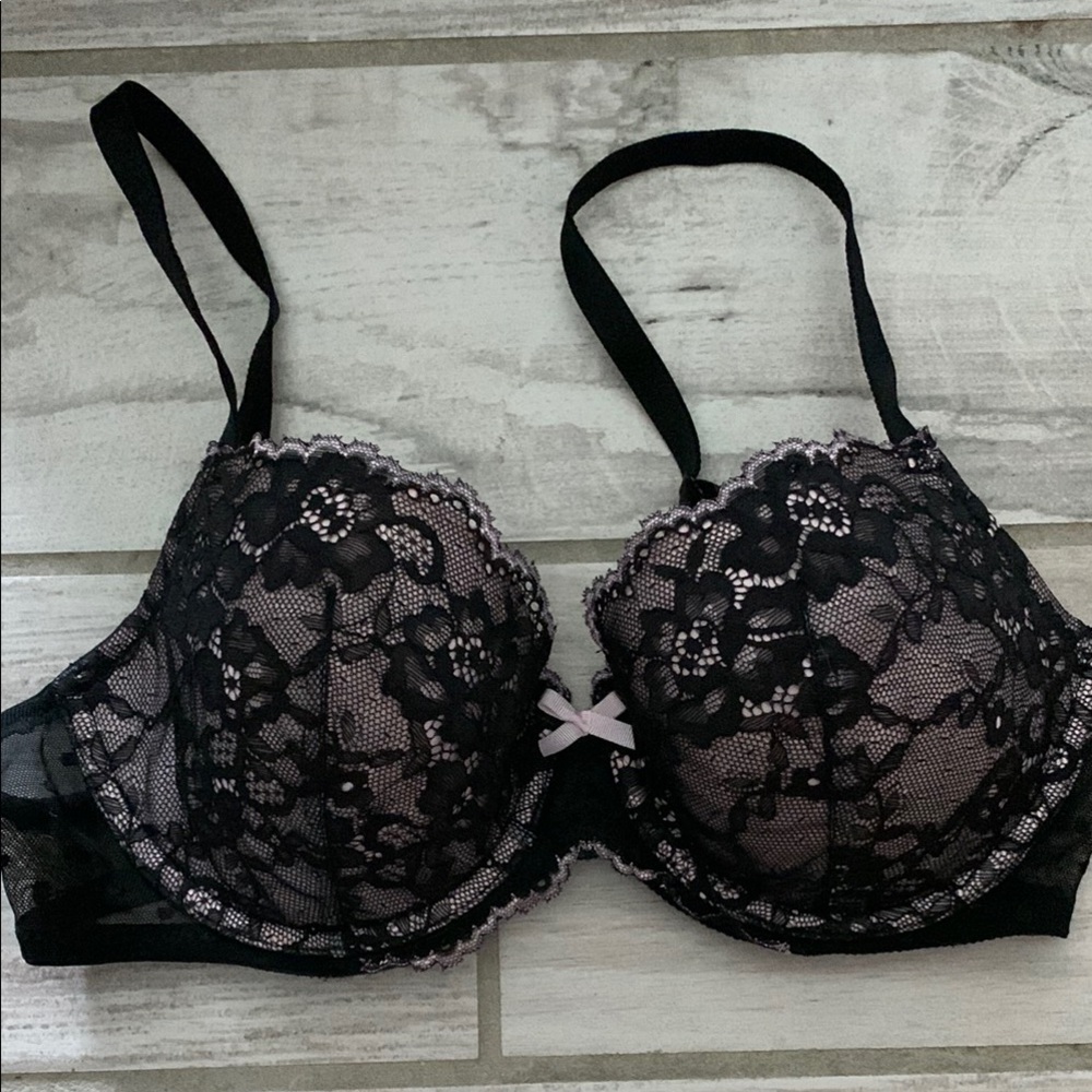 Elegant Black Lace Bra